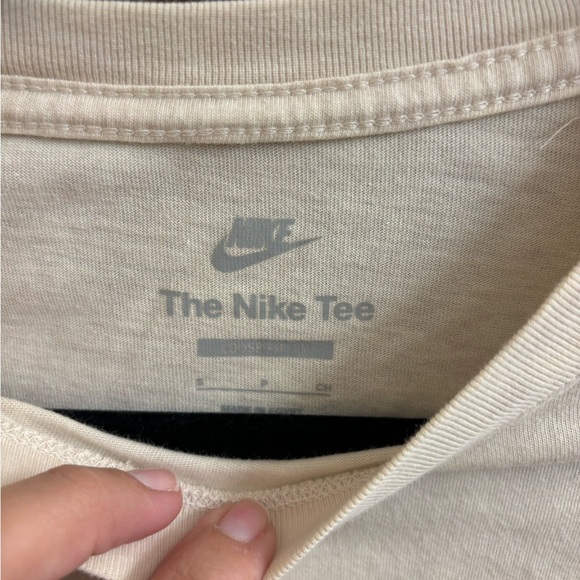 Nike Beige 'Just Do It' T-Shirt - Picture 3 of 7